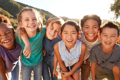 Stress-Free Kids’ Dentist Dublin CA | We Care Dental Happy children smiling after a positive dental checkup at We Care Dental in Dublin CA, with Dr. Chona Lardizabal’
