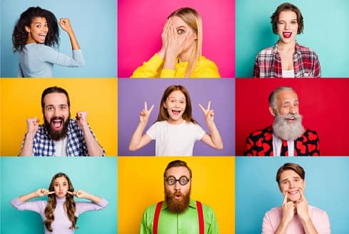 Multigenerational San Ramon family smiling after receiving dental care at We Care Dental